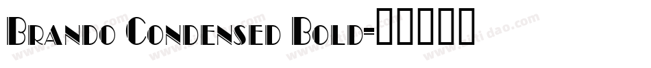 Brando Condensed Bold字体转换